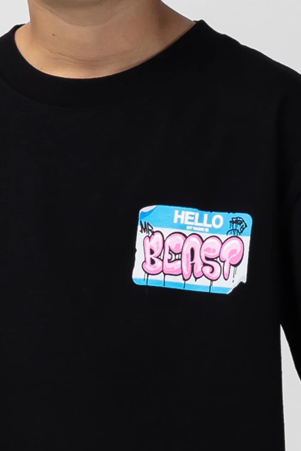 Kids "Hello My Name Is" Tee - Black